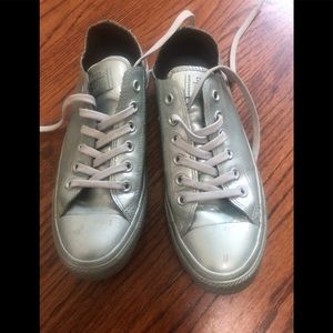Silver coated water repellent converse